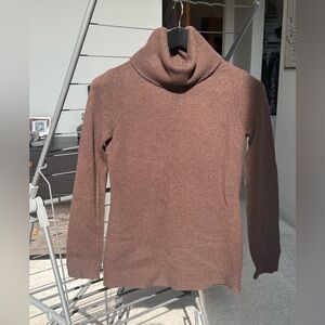 Ralph Lauren Chocolate Brown Cashmere Turtleneck Sweater